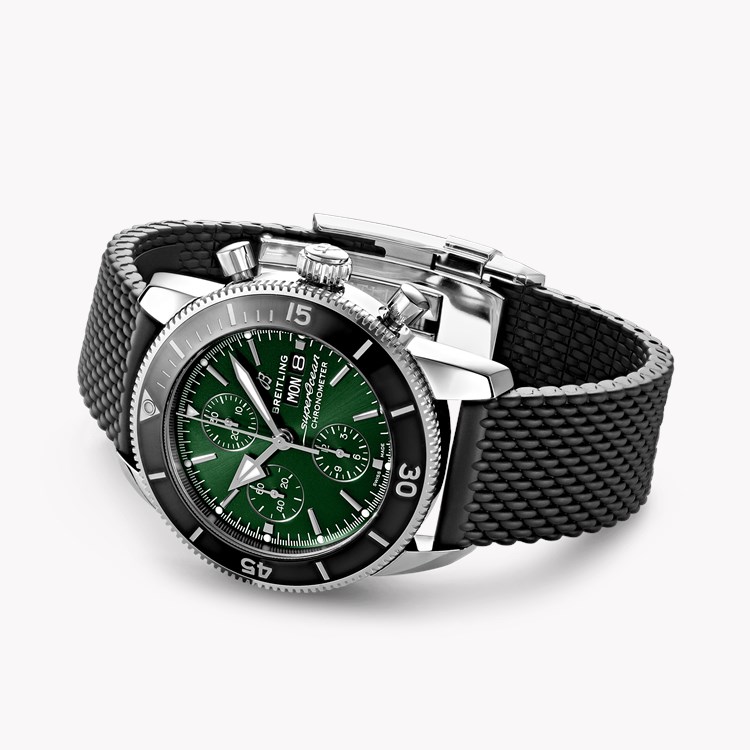 Breitling Superocean Heritage Chronograph 44 44mm, Green Dial, Baton Numeral_4