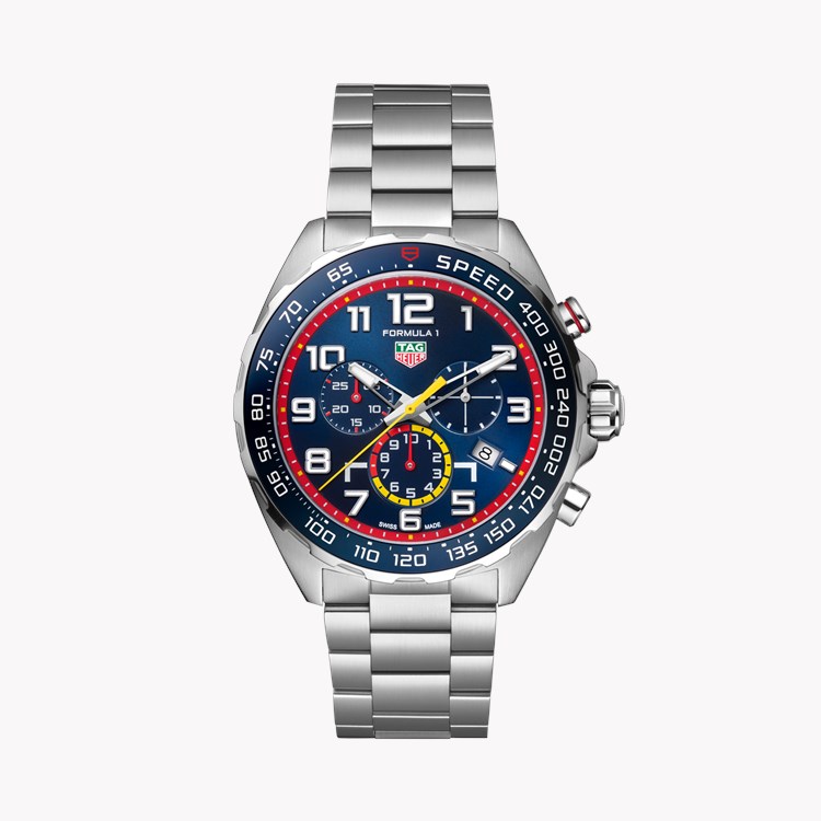 Tag Heuer Formula 1 x Red Bull Chronograph 43mm, Blue Dial, Arabic Numerals_1