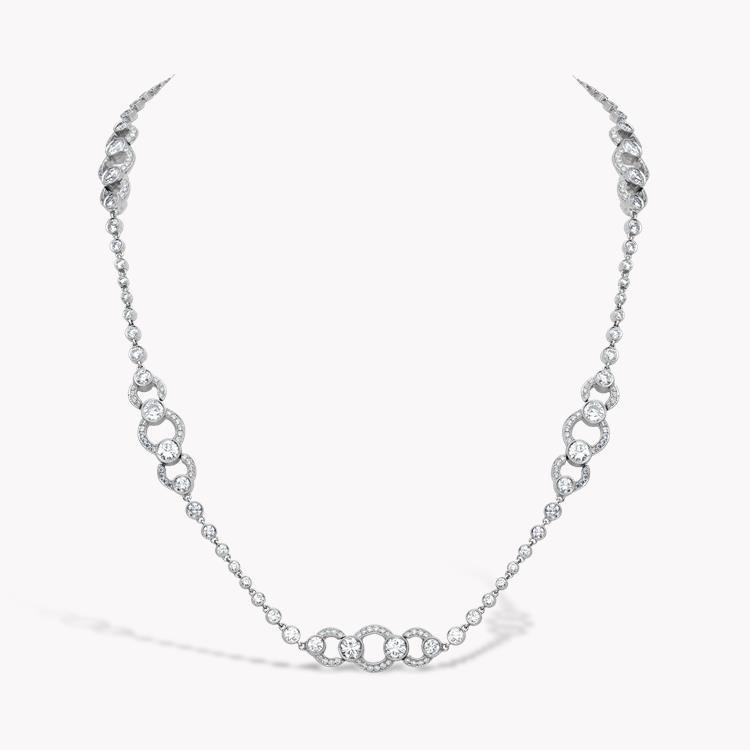 Masterpiece Brilliant Cut Diamond Necklace 7.60CT in Platinum Brilliant Cut_1