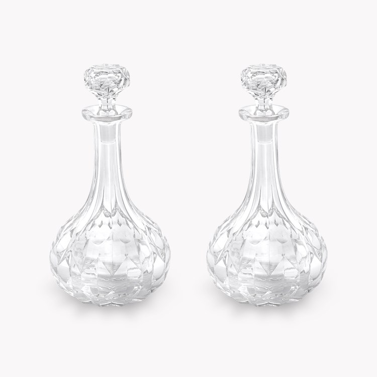 Cut Glass Victorian Pair of Cut Glass Decanters _1