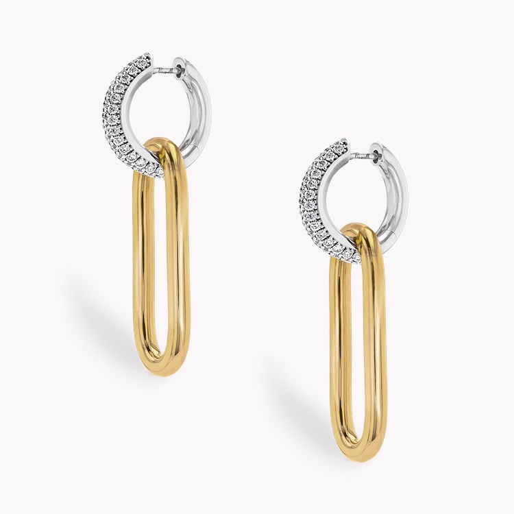 Havana Diamond Drop Earrings Brilliant Cut, Pave Set_3