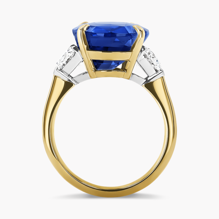 Masterpiece Venus 10.70ct Sri Lankan Sapphire and Diamond Solitaire Ring Oval Cut, Claw Set_3