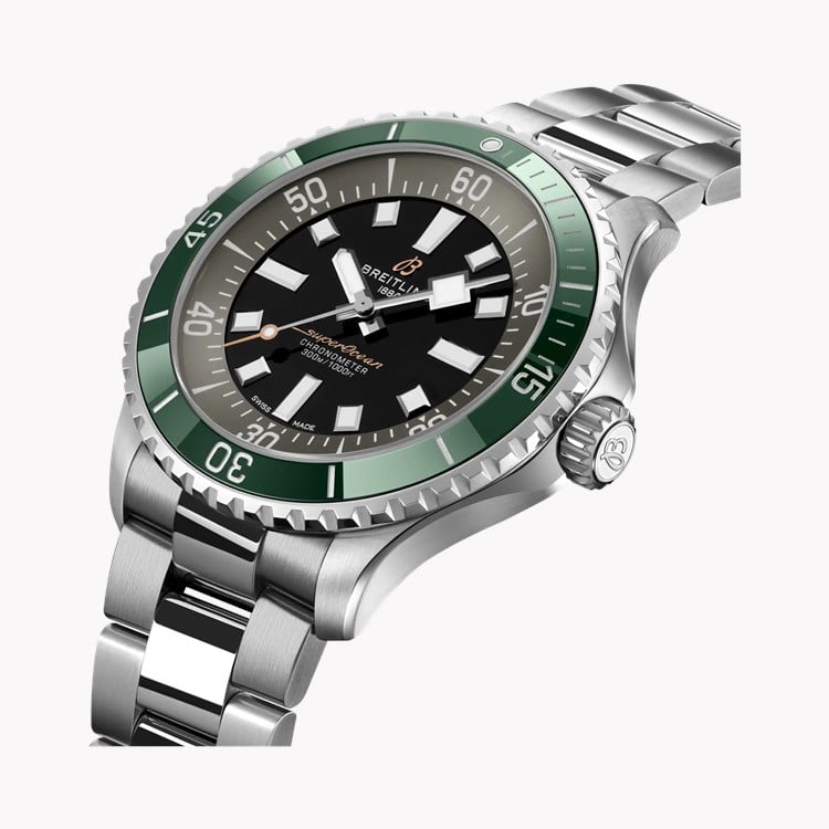 Superocean Automatic 44 44mm, Black Dial, Baton Numerals_2