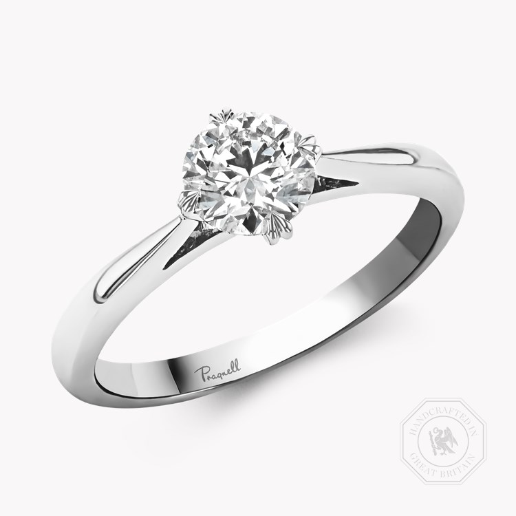 Windsor 0.75ct Brilliant Cut Diamond Ring - 2mm Width   in Platinum