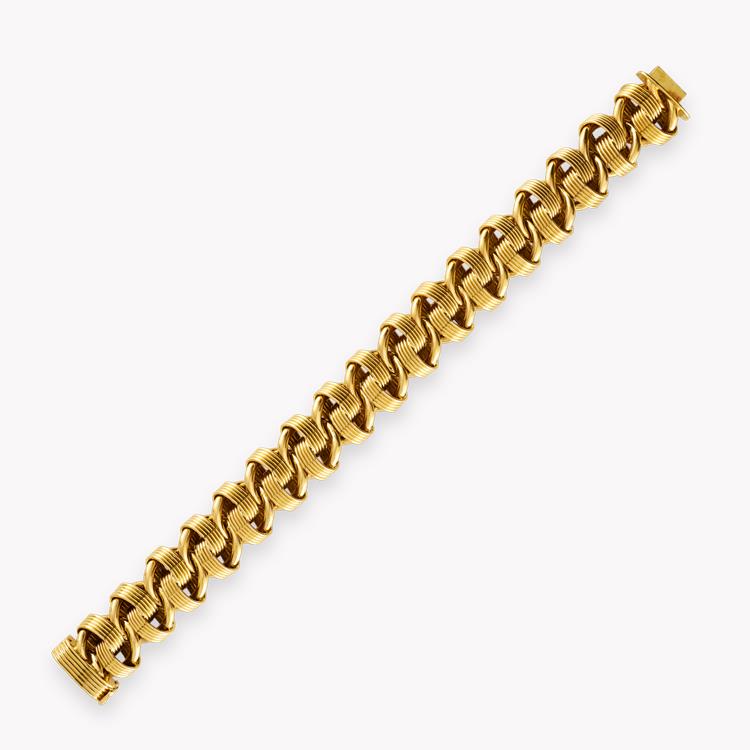 1980s Fancy Link Bracelet in Yellow Gold Fancy Link Bracelet_2