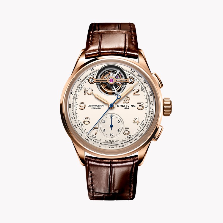 Breitling Premier B21 Chronograph Tourbillon 42mm, Silver Dial, Arabic Numerals_1