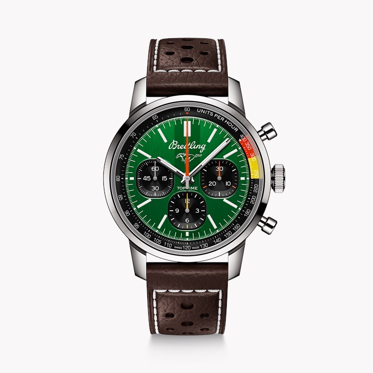 Breitling Top Time B01 Ford Mustang 41mm, Green Dial, Baton Numerals_1
