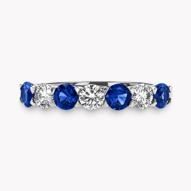 Seven Stone Sapphire and Diamond Ring Brilliant cut, Claw set_2