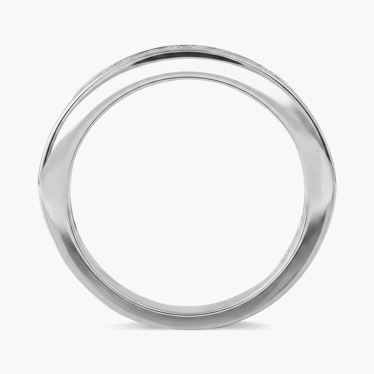 Carré Cut 1.07ct Diamond Half Eternity Ring Carré Cut, Channel Set_3