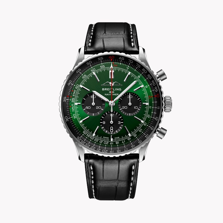 Breitling Navitimer B01 Chronograph 46 46mm, Dark Green Dial, Baton Numerals_1
