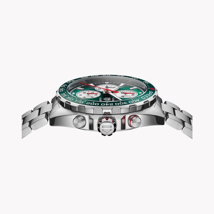TAG Heuer Formula1 Chronograph x Goodwood Festival of Speed 44mm, Green Dial, Baton Numerals_2