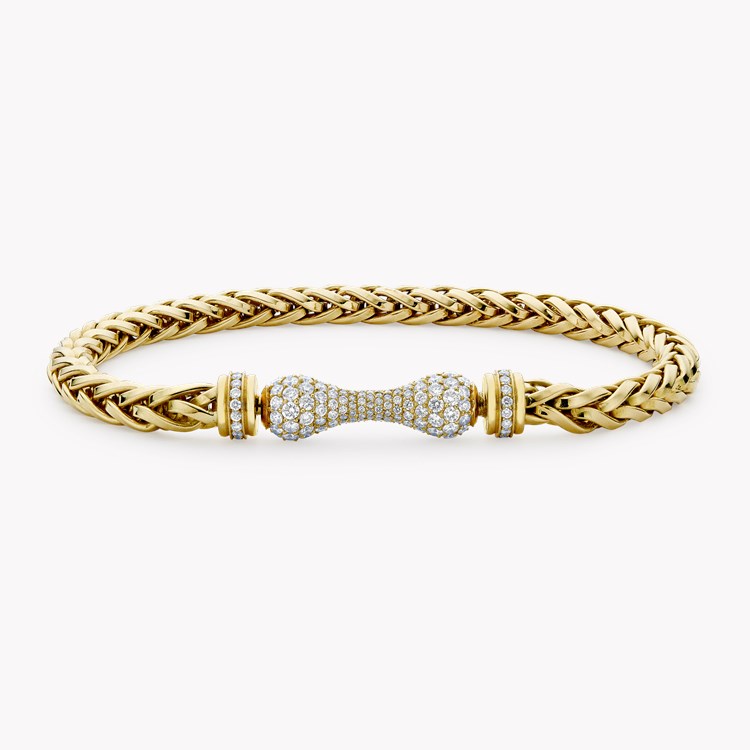 Handmade English Chain 19cm Medium Chain Bracelet   in 18CT Yellow Gold