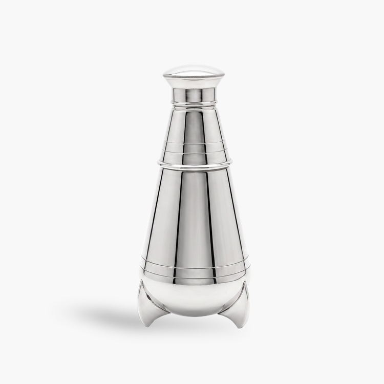 George V Art Deco Silver-Plated Buoy-Shaped Cocktail Shaker _1