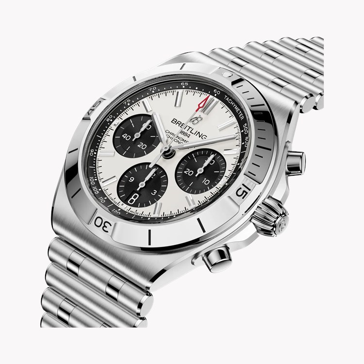 Breitling Chronomat B01 Chronograph 42 42mm, White Dial, Baton Numerals_2