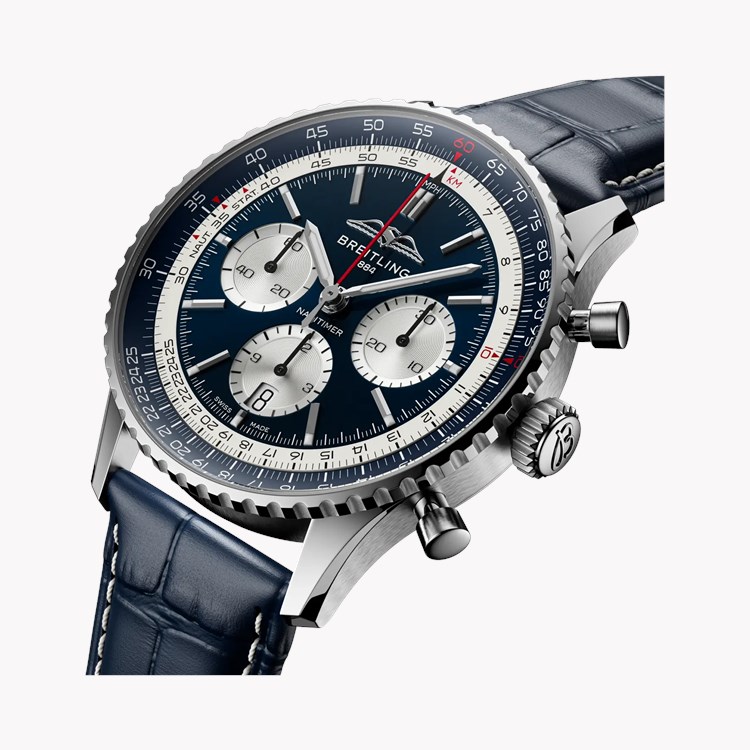 Navitimer B01 Chronograph 43 43mm, Blue Dial, Baton Numerals_2