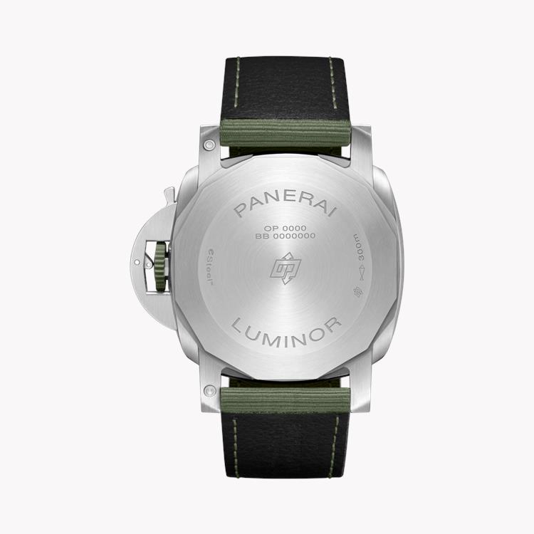 Panerai Luminor Marina ESteel™ Verde Smeraldo - 44mm 44mm, Green Dial, Arabic/Baton Numerals_2