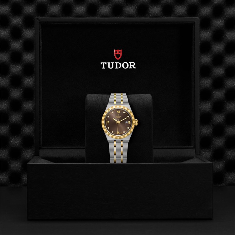 Tudor Royal 28mm, Brown Dial, Diamond Numerals_3