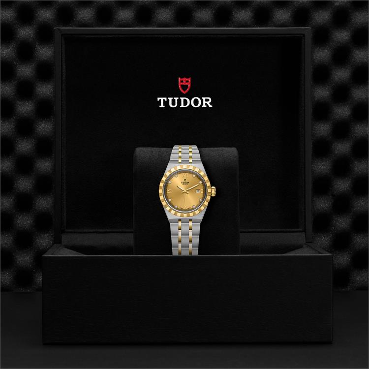 Tudor Royal  M28303-0006 28mm. Champagne Dial. Diamond Numerals_3