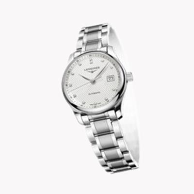 Longines Master collection   L2.257.4.77.6 29mm, Silver dial, Diamond numerals_2