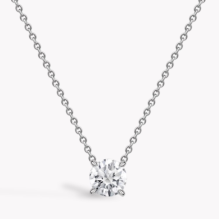 Contemporary Brilliant Cut 0.70ct Diamond Solitaire Pendant Brilliant cut, Claw set_1