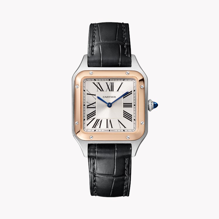 Cartier Santos-Dumont 38mm, Silver Dial, Roman Numerals_1