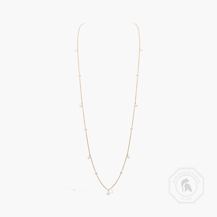 Sundance Natural Freshwater Pearl and Diamond Long Necklace Brilliant Cut. Spectacle Set_1