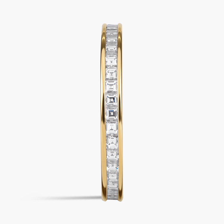 Carré Cut 0.88ct Diamond Half Eternity Ring Carré Cut, Channel Set_4