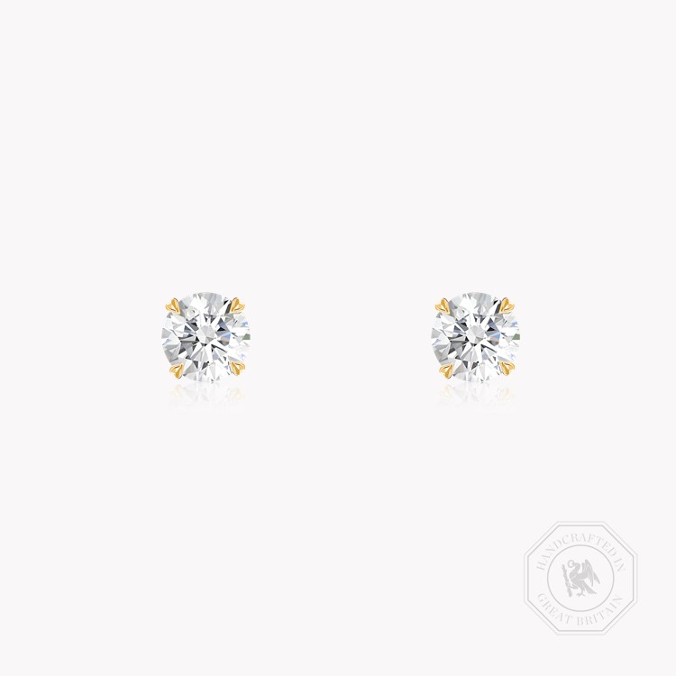 Windsor Botswana Diamond Stud Earrings Brilliant cut, Claw set_1