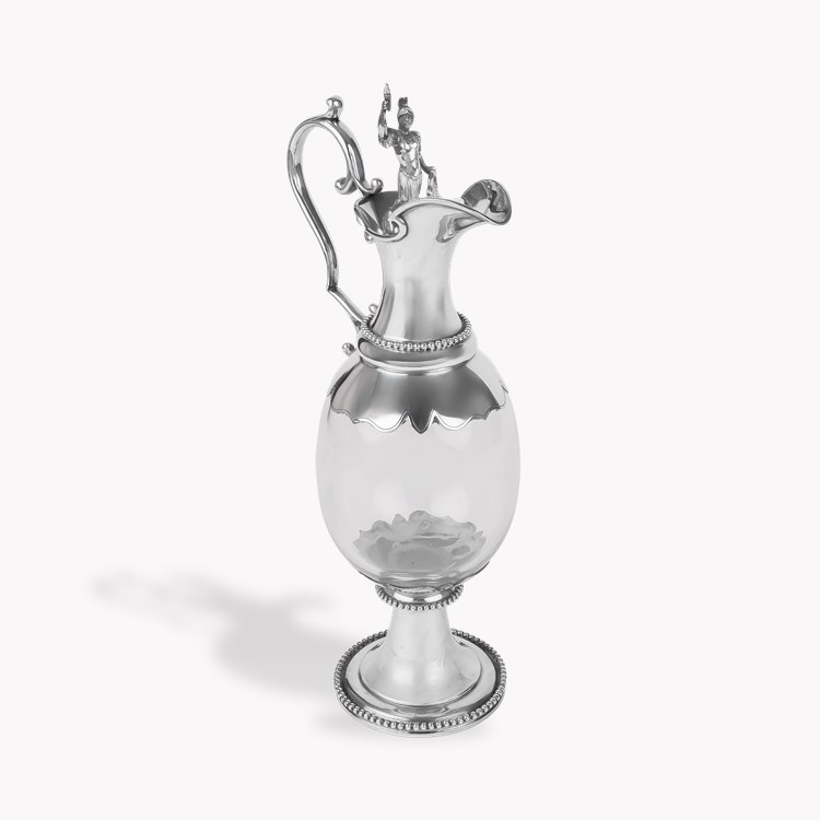 Silver Victorian Claret Jug Hallmarked London_1