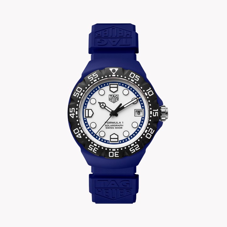 TAG Heuer Formula 1 Solargraph Limited Edition 38mm, White Dial, Baton Numerals_1