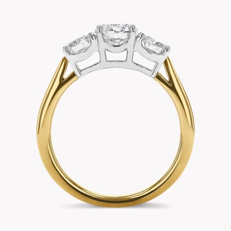 Classic 0.60ct Diamond Three Stone Ring Brilliant cut, Claw set_3