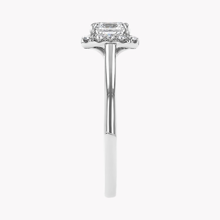 Celestial 1.04ct Asscher Cut Diamond Cluster Ring Asscher Cut, Claw Set_4