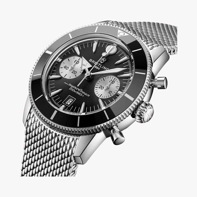 Breitling Superocean Heritage Chronograph 42 44mm, Black Dial, Baton Numeral_2