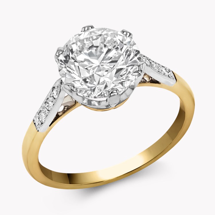 Brilliant Cut 3.01ct Diamond Solitaire Ring Brilliant cut, Claw set_1