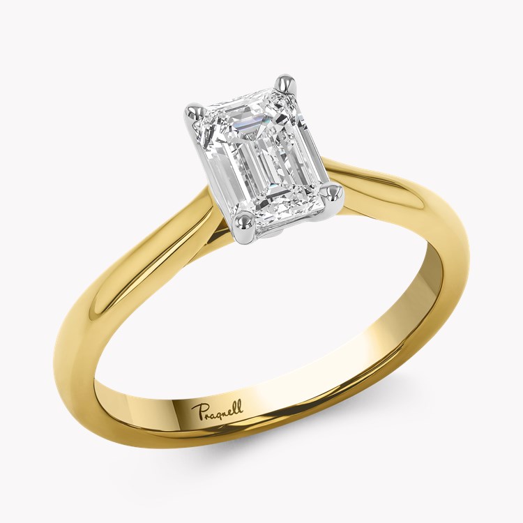 Gaia 0.50ct Diamond Ring Emerald Cut, Claw Set_1