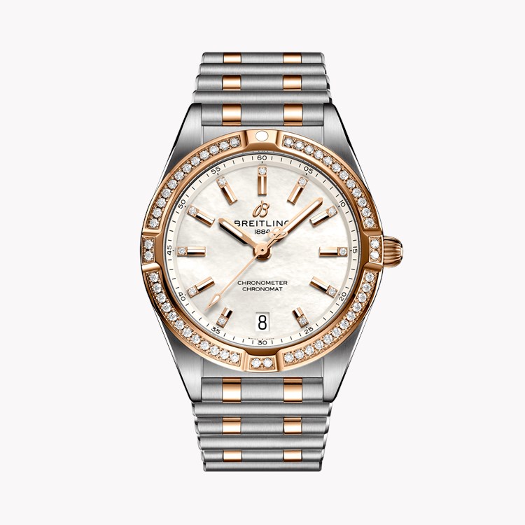 Breitling Chronomat 32 32mm, Mother of Pearl Dial, Diamond Numeral_1