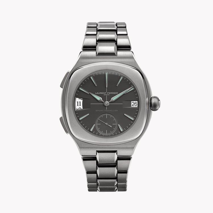 Laurent Ferrier Sport Traveller Slate Grey 42mm, Slate Grey Opaline Dial, Arabic/Baton Numerals_1