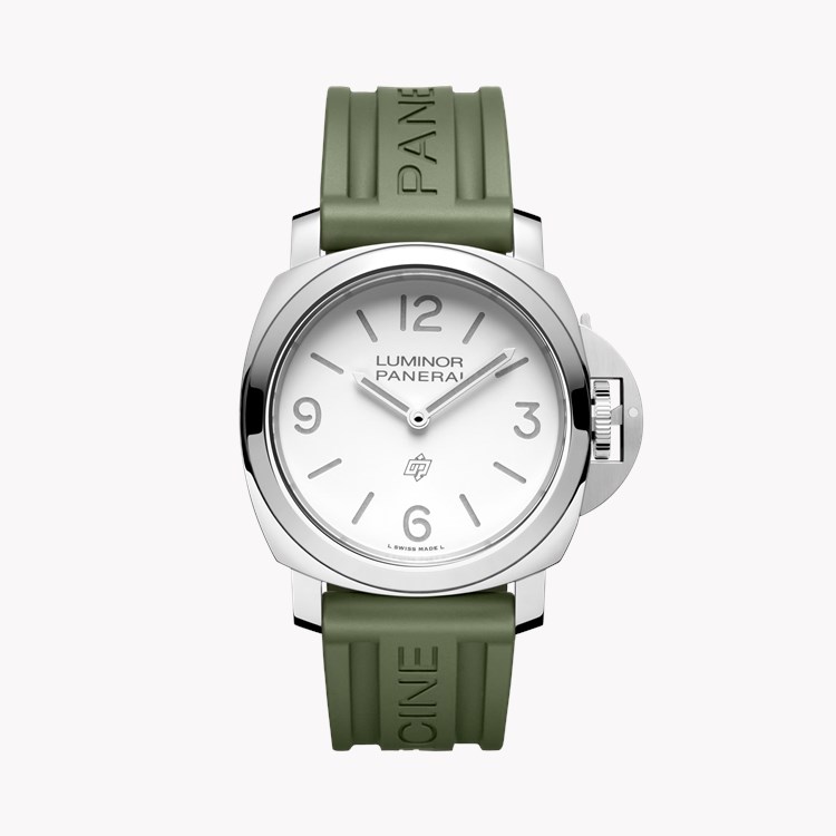 Panerai Luminor Logo 44mm, White Dial, Arabic/Baton Numerals_1