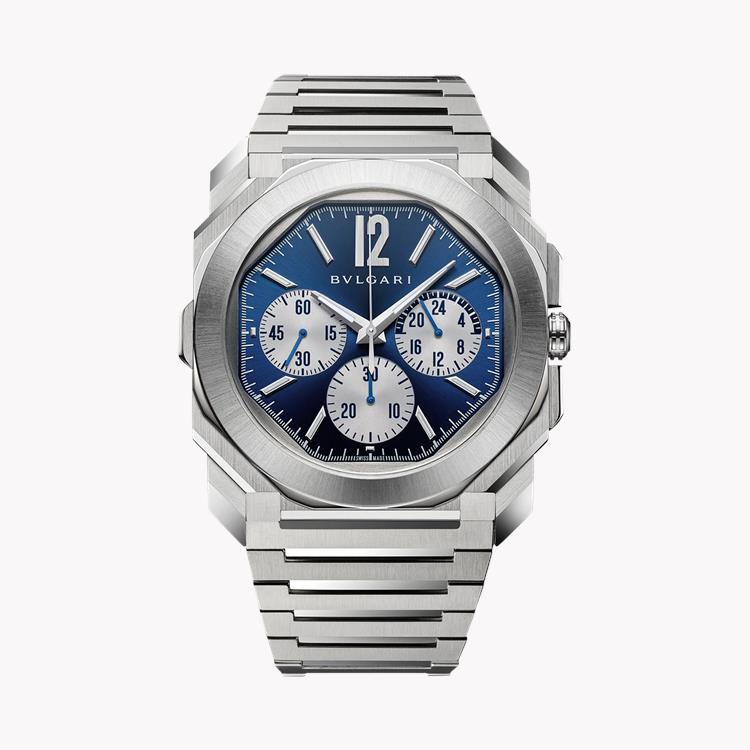 Bvlgari Octo Finissim 43mm, Blue Dial, Arabic & Baton Numerals_1