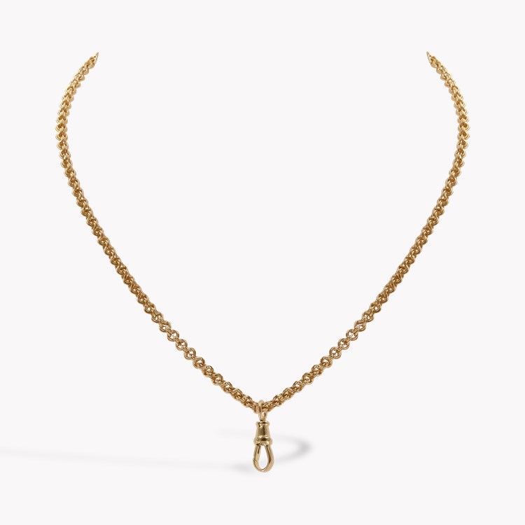 Edwardian 40cm Fancy Belcher Link Chain Necklace