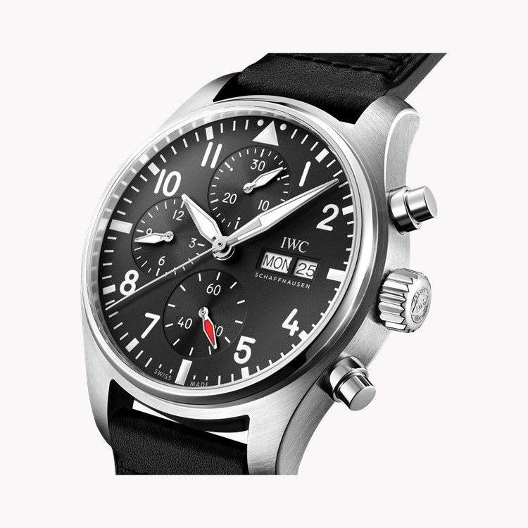IWC Pilot's Chronograph 41 41mm, Black Dial, Arabic Numerals_3