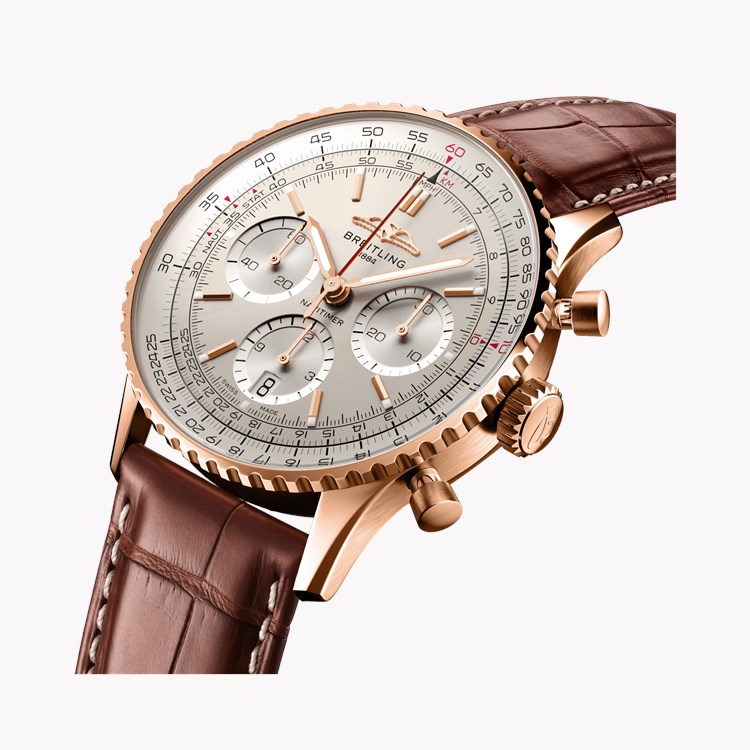 Breitling Navitimer B01 Chronograph 41 41mm, Silver Dial, Baton Numerals_3