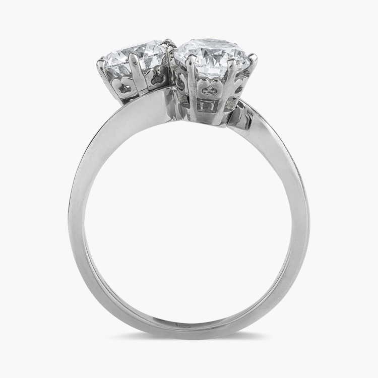 Brilliant Cut 1.95ct Diamond Toi et Moi Ring Brilliant cut, Claw set_3