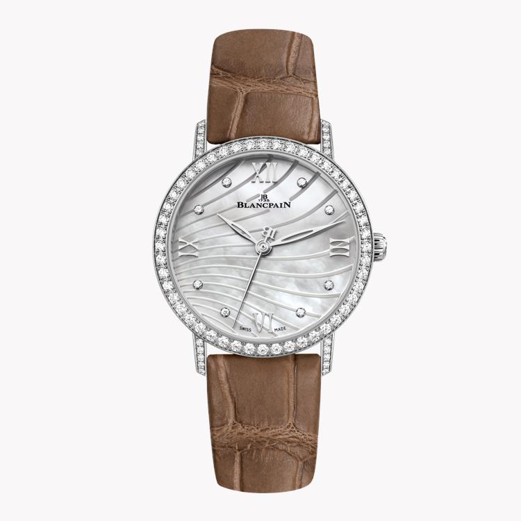 Blancpain Villeret   6104 4654 55A 29.2mm, Mother of Pearl Dial, Diamond Numerals_1