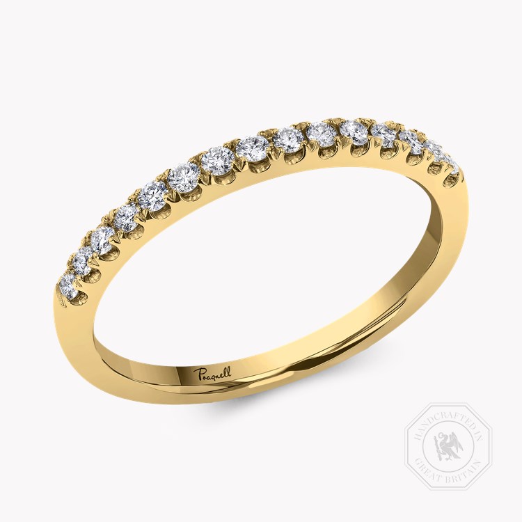 Celestial 0.22ct Diamond Half Eternity Ring Brilliant Cut, Micro Pavé Set_1