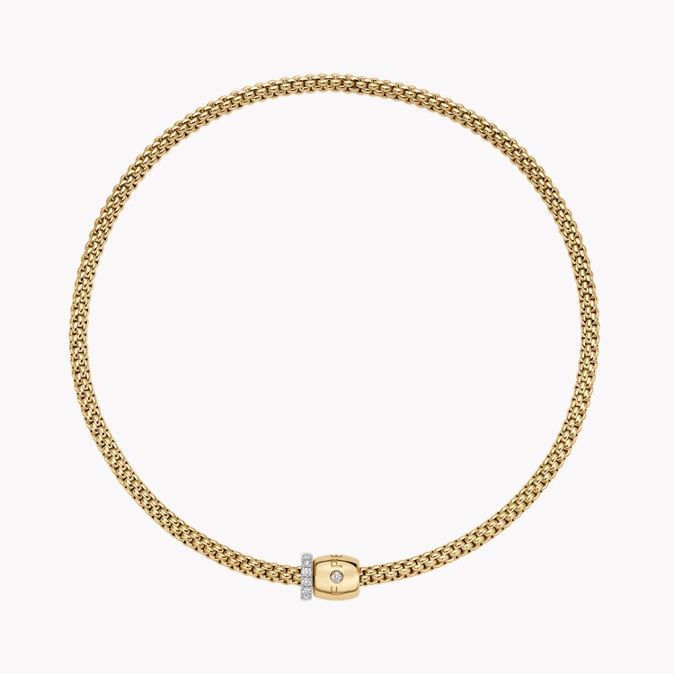 Fope Flex-it Diamond Necklace Round Brilliant Cut, Pave Set_1