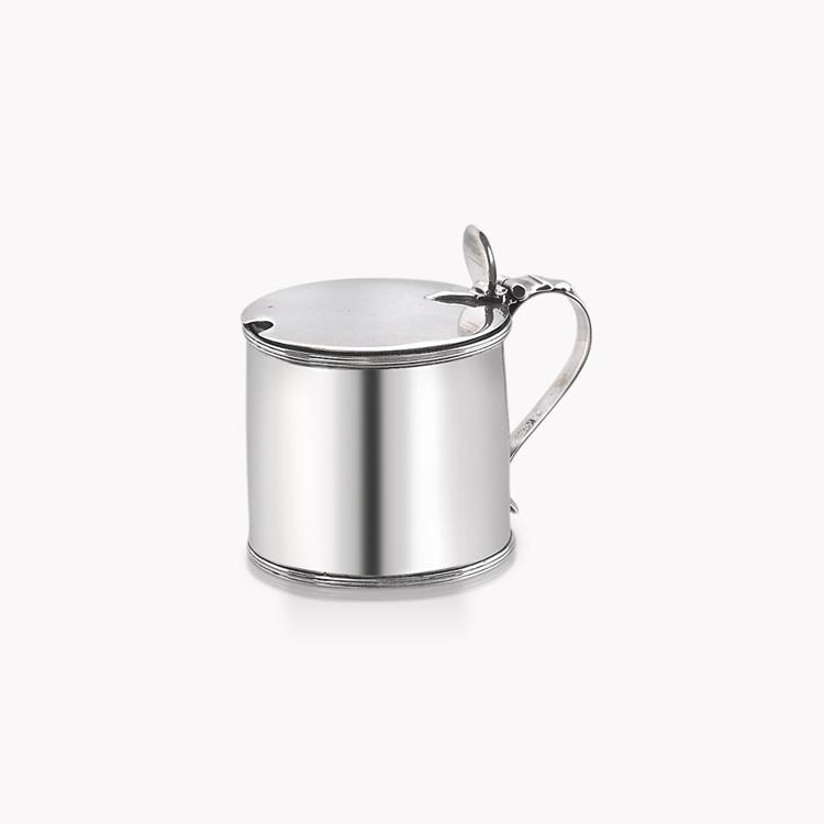 Silver George III Drum Mustard Pot Henry Chawner, 1794