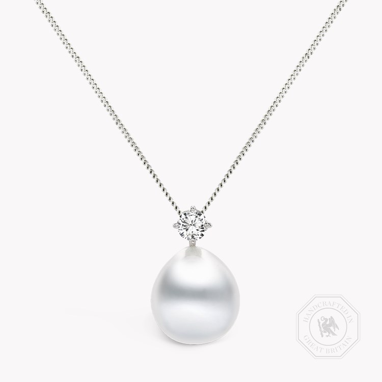 South Sea and Diamond Pearl Pendant 10.5mm - 11.5mm_1