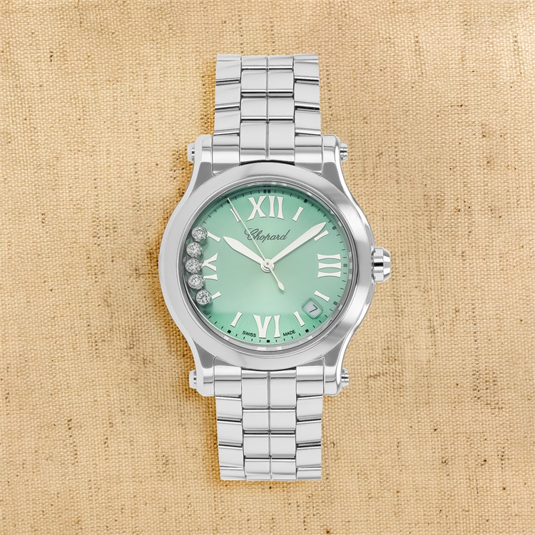 Chopard Happy Sport 30mm, Green Dial, Roman and Baton Numerals_1