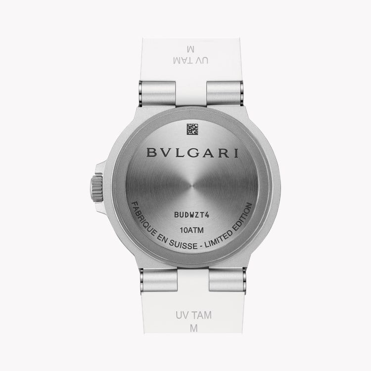 Bvlgari Aluminum 40mm, White Dial, Arabic & Baton Numerals_4